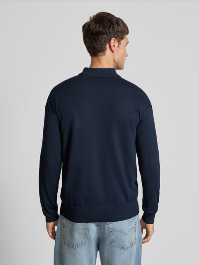 Scotch & Soda Strickpullover mit gerippten Abschlüssen Marine 5
