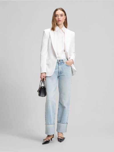 HUGO Straight Fit Jeans aus reiner Baumwolle Hellblau 1