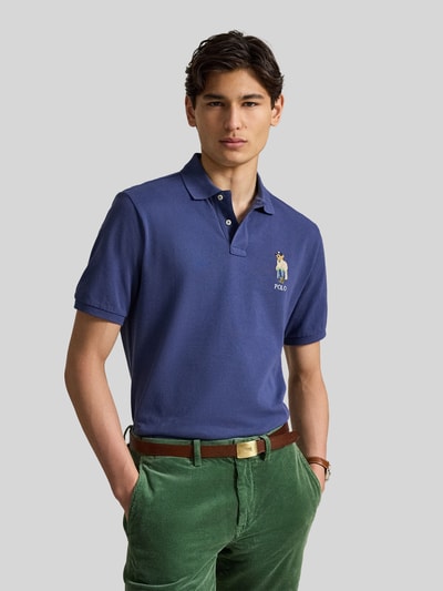 Polo Ralph Lauren Regular Fit Poloshirt aus reiner Baumwolle Marine 4