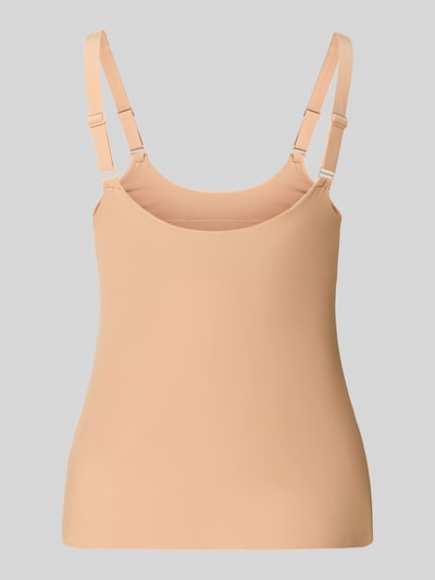 Produktfoto, Slim Fit Top mit integrierten Cups Modell 'Zero Feel 2.0' von Sloggi in Beige, elastischer Material-Mix, verstellbare Träger