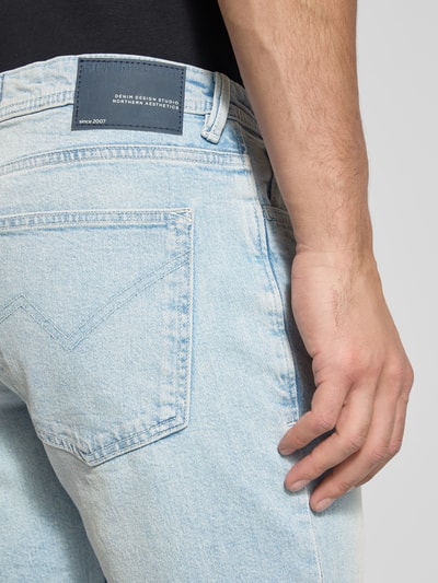 Tom Tailor Denim Slim fit bermuda van katoenmix, model 'PIERS' Lichtblauw - 3