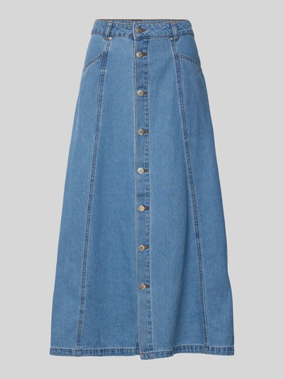 b.young Jeansrock mit durchgehender Knopfleiste Jeansblau 2