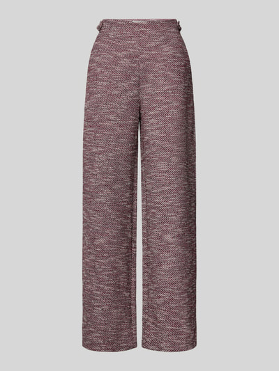 ICHI Wide Leg Hose in Bouclé-Optik Modell 'KATE' Pink 1