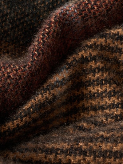 MCNEAL Schal mit leicht ausgefranstem Saum Dunkelbraun 2