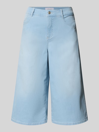 Produktfoto, Bermudas im 5-Pocket-Design Modell 'Liv' von Angels aus hellblauem Baumwoll-Mix mit Stretch-Anteil, Wide-Fit
