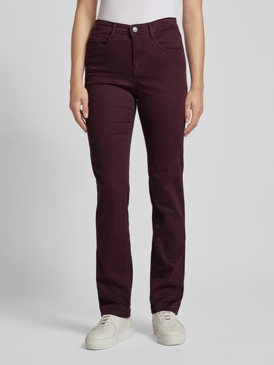 Brax Regular fit broek in 5-pocketmodel, model 'Style.Mary' Bordeaux - 4