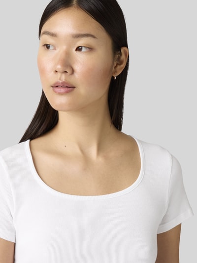 Levi's® Slim Fit T-Shirt aus Baumwoll-Mix Offwhite 3