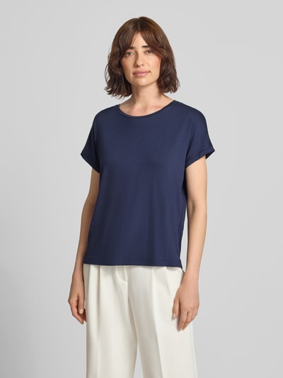 Christian Berg Woman T-Shirt aus Viskose-Mix mit Rundhalsausschnitt Dunkelblau 4