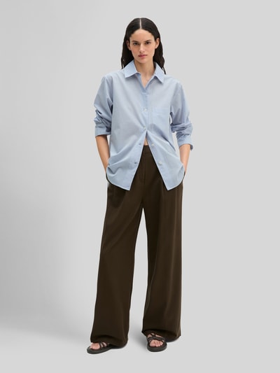 Marc O'Polo Relaxed Fit Bluse aus reiner Baumwolle mit Rücken-Detail Hellblau 1