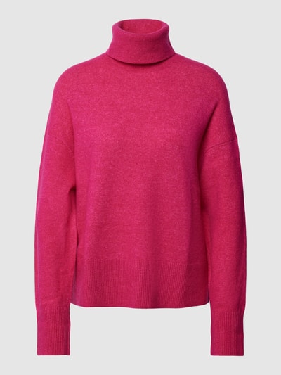 Marc O'Polo Denim Rollkragenpullover mit überschnittenen Schultern Pink 1