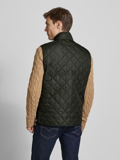 Barbour Steppweste mit Stehkragen Modell 'New Lowerdale' Dunkelgruen 5