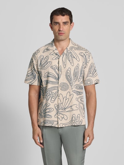 MCNEAL Freizeithemd mit Knopfleiste Beige 4