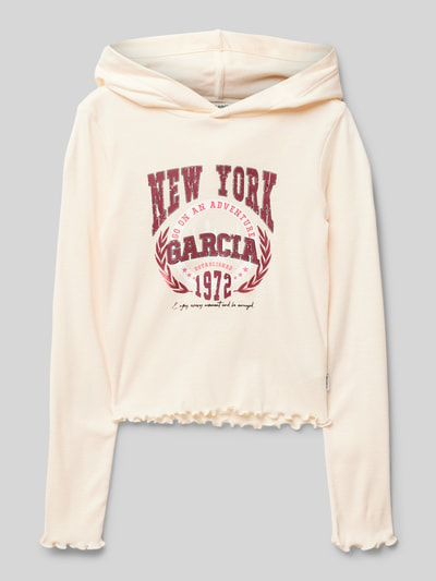 Garcia Longsleeve mit Kapuze Ecru 1