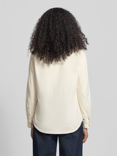 Polo Ralph Lauren Slim Fit Hemdbluse aus Cord mit Label-Stitching Beige 5