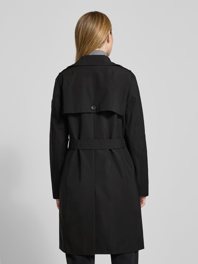 JOOP! Lange jas met knoopsluiting, model 'Cindy' Zwart - 5