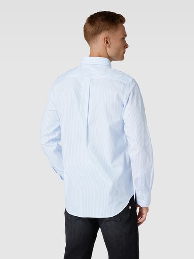 Gant Regular fit vrijetijdsoverhemd met streepmotief, model 'POPLIN' Lichtblauw - 5