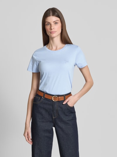JOOP! T-Shirt mit Label-Stitching und Rundhalsausschnitt Hellblau 4