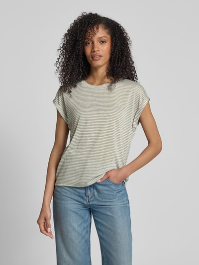 Tom Tailor Denim Regular Fit T-Shirt mit Streifenmuster Schilf 4