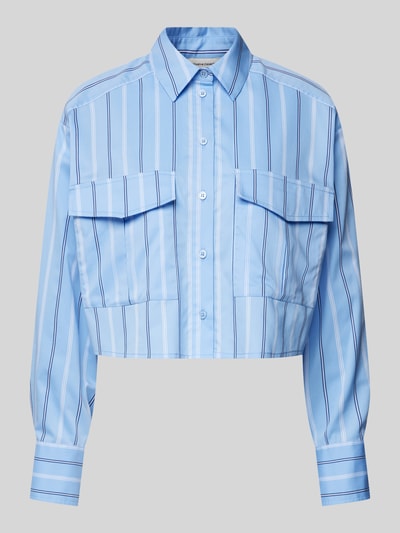 INFLUENCER'S CHOICE BY P&C* Bluzka koszulowa krótka Niebieski 2