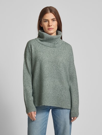 Vero Moda Pullover mit Wasserfall-Ausschnitt aus weichem Material-Mix Modell 'DOFFY' Schilf 4