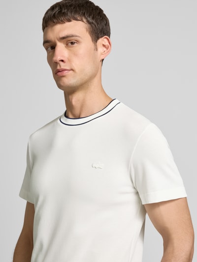 Lacoste Regular Fit T-Shirt aus Baumwoll-Mix Offwhite 3