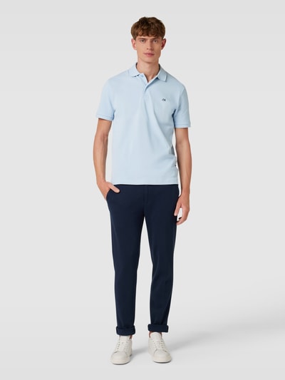 Selected Homme Poloshirt mit Logo-Stitching Hellblau 1