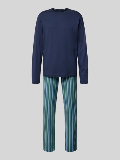 Jockey Pyjama met ronde hals Bleu - 1