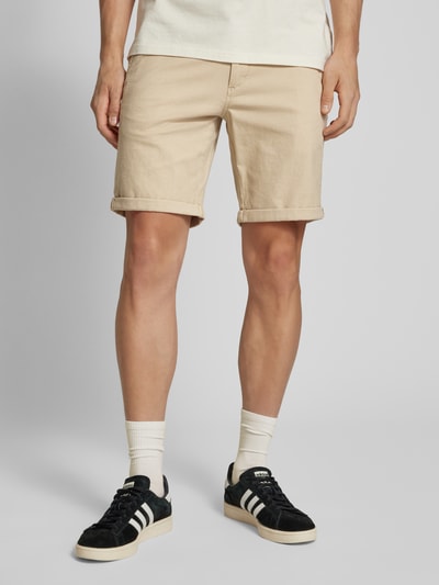 Jack & Jones Regular Fit Shorts mit Strukturmuster Modell 'FURY' Beige 4