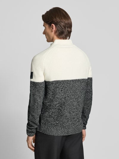 Tom Tailor Denim Regular fit schipperstrui met raglanmouwen Offwhite - 5