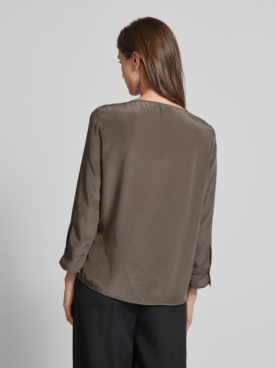 Luisa Cerano Bluse mit 3/4-Arm Taupe 5