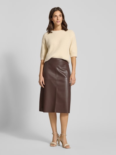 s.Oliver RED LABEL Regular Fit Strickpullover aus Baumwoll-Mix Ecru 1