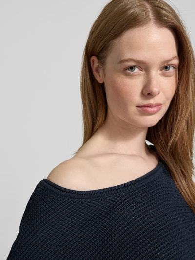 Marc O'Polo Comfort Fit Strickpullover aus reiner Baumwolle Marine 3