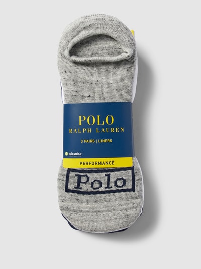 Polo Ralph Lauren Underwear Sneakersokken met labeldetail in een set van 3 paar Donkerblauw - 3