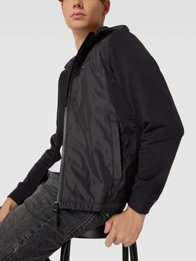 Aeronautica Militare Sweatjacke mit Label-Stitching Black 3