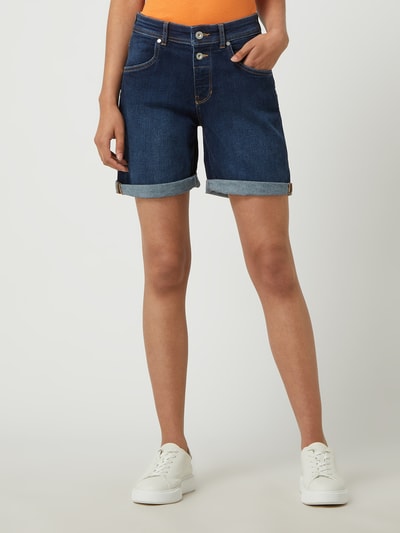 Oversized denim Bermuda shorts - Women's fashion