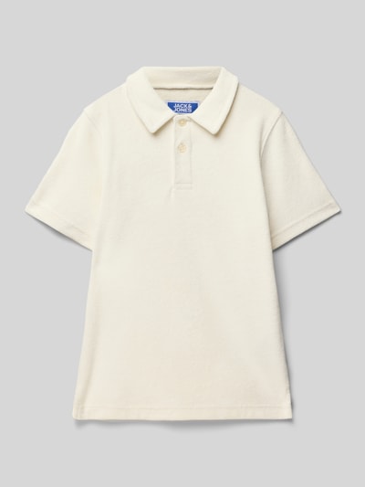 Jack & Jones Regular Fit Poloshirt mit kurzer Knopfleiste Offwhite 1