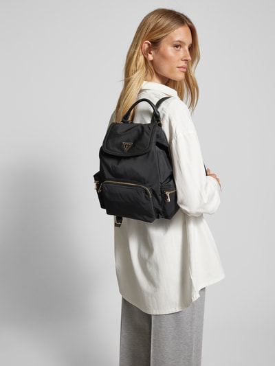 Guess Rucksack mit Label-Applikation Modell 'ECO GEMMA' Black 1