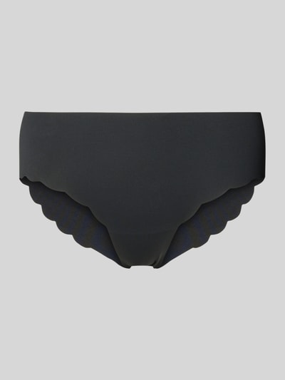 Produktfoto, Panty mit Wellensaum von Skiny, Damen Panty aus schwarzem Material-Mix mit Stretch-Anteil, Körpernahe Passform, elastischer Bund
