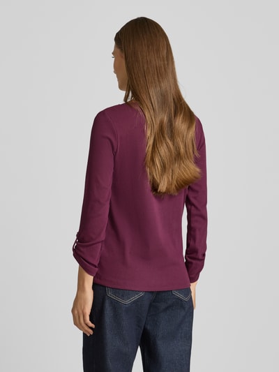 Tom Tailor Regular Fit Langarmshirt aus Baumwoll-Mix
 Bordeaux 5