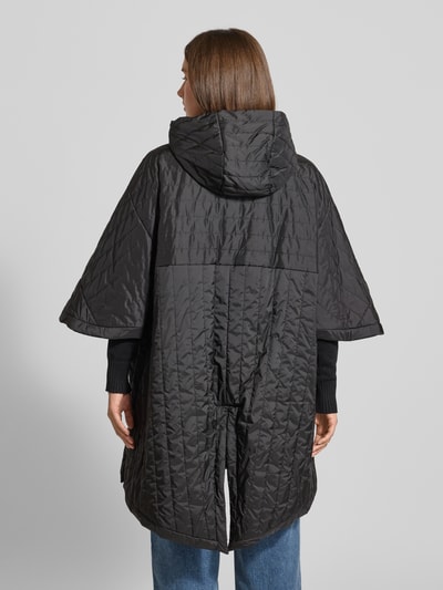 MM Kurtka pikowana o kroju oversized z rękawami nietoperzowymi model ‘ORAZIO’ Czarny 5