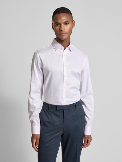 Jake*s Slim Fit Business-Hemd mit Kentkragen Hellrosa 4