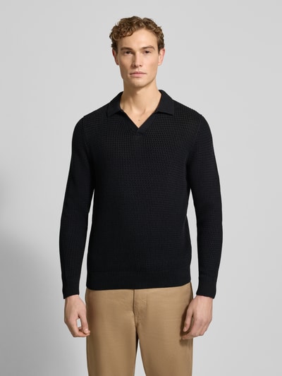 MCNEAL Strickpullover mit gerippten Abschlüssen Black 4