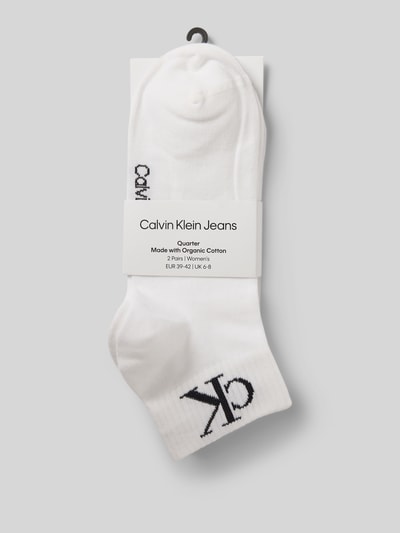 Calvin Klein Jeans Sokken met labelprint in een set van 2 paar Wit - 3