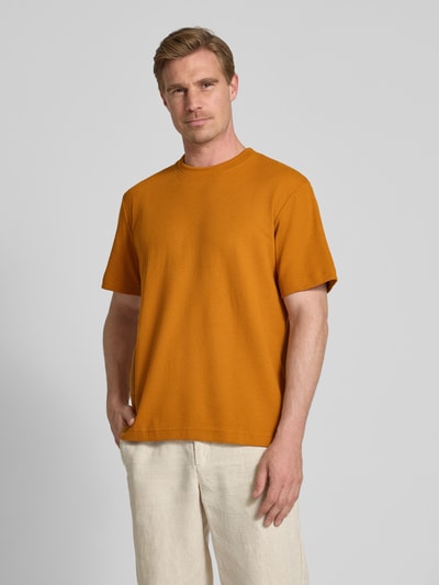 Tom Tailor Regular Fit T-Shirt aus Baumwoll-Mix Senf 4
