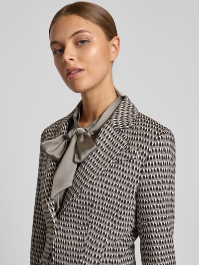 Marc Cain Slim Fit Blazer mit Reverskragen Mittelgrau 3