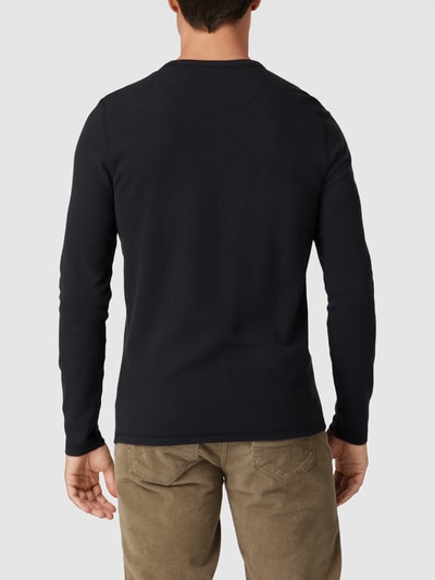MCNEAL Longsleeve mit Waffel-Struktur Modell 'LOYDIE' Black 5