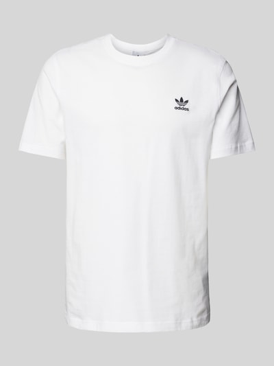 adidas Originals T-Shirt mit Label-Stitching Weiss 2