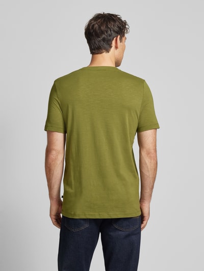 s.Oliver RED LABEL Regular Fit T-Shirt mit Motiv-Print Khaki 5