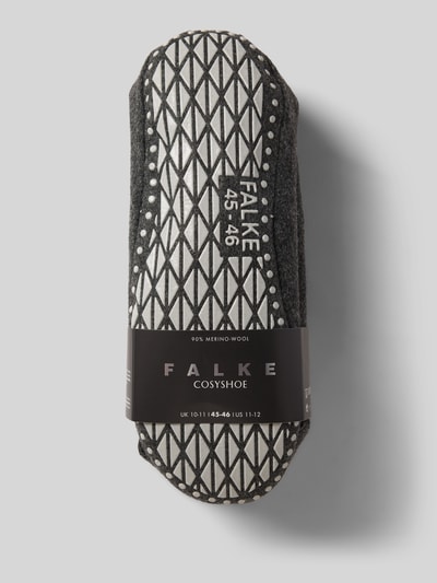 Produktfoto, Socken mit elastischem Rippenbündchen Modell 'COSYSHOES' von FALKE im Unifarbenes-Design, Schurwoll-Mix, Herren