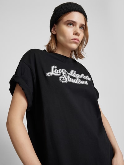 Low Lights Studios T-shirt met labelstitching, model 'SHUTTER' Zwart - 3